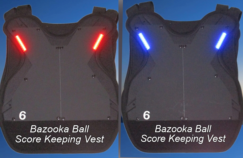 20 Bazooka Ball Score Keeping Vest Set